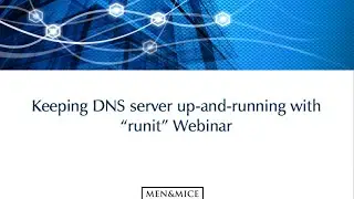 Keeping DNS server up and running with “runit”