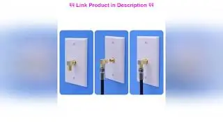 Best Review VCE 2-Pack Gold Plated Right Angle F-Type Coaxial RG6 Adapter