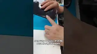 Watch us replace a cracked Samsung Galaxy A13 4G screen at Hugmie! #samsunggalaxy #crackedscreen