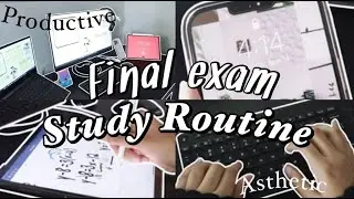 My Exam Study Routine #finals #exams #studyroutine