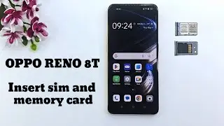 How to insert SIM and memory card in OPPO RENO 8T