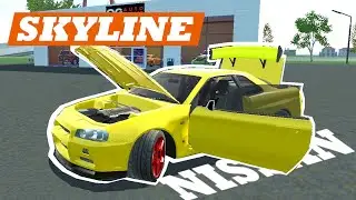Ниссан Скайлайн в игре Симулятор Автомобиля 2