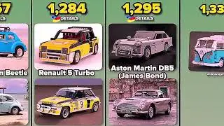 Lego cars from biggest to smallest 