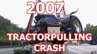 Popeye tractor pulling accident 2007, recorded from Belgian TV.