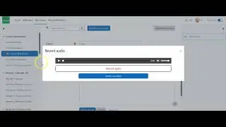 How to use the Record Audio feature in Moodle 4.0