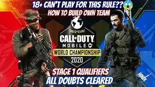 HOW TO BUILD A TEAM FOR CODM WC 2020 STAGE 2🔥ALL STAGE 1 DOUBTS CLEARED | HINDI