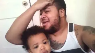 Me and Zae singing and eating cheese lol