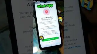 you need official WhatsApp to login solution 😭