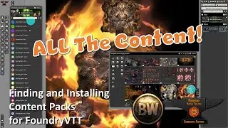 How and Where to Get Content Packs for FoundryVTT
