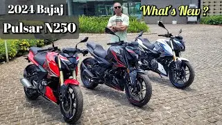 2024 Bajaj Pulsar N250 Walkaround Review | All New Updates, Features & Colours | BikerDaadLife
