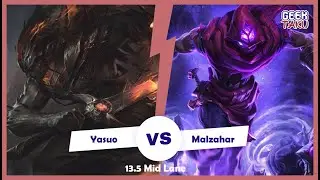 SekiiroZ | Yasuo vs Malzahar - MID Patch 13.5