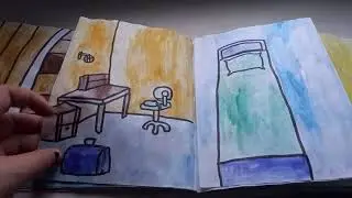 Бумажный домик ван пис в альбоме