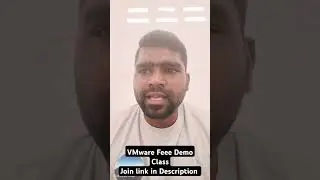 Join VMware Free demo class 4th sep Wednesday and 5th Sep Thursday | 8 PM Class link in Description