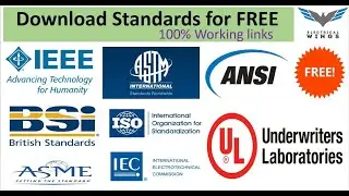 2023 Updated Links to Download IEC/ISO/ASTM/BS/IS/ANSI/UL Standards 100% free of cost.