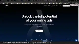 Learn with Qasim 09 introduction to codepen and practice for adriel
