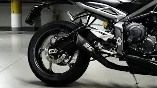 SC PROJECT (PURE) BRUTAL EXHAUST SOUND HD - Triumph Street Triple RS 2020