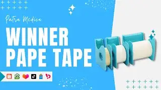 Unboxing Winner Micropore Paper Tape Roll with Dispenser