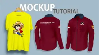 Tutorial Mockup Kaos di CorelDraw || Template Mockup