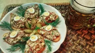 SMOKED MACKEREL APPETIZER. THE BEST AND QUICKEST OPTION FOR SPREADING smoked mackerel salad
