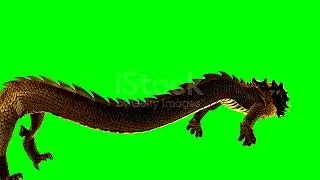 dragon flying high on#greenscreen #viral