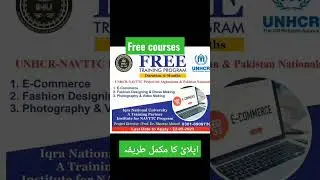 UNHCR free courses 2023| Navttac free courses #youtubeshort #shortes #youtubeshortes