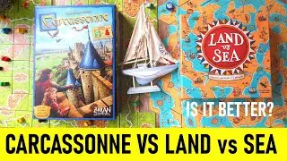 Carcassonne VS Land vs Sea - Which Is Better for Two? | Board Game Review