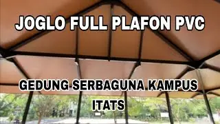 Progres pemasangan plafon pvc di gedung serbaguna kampus itats surabaya