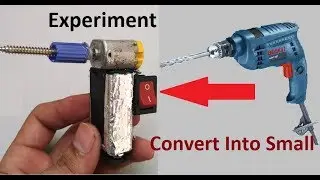 Experiment convert Drilling Machine into small tool | Mr Gactack