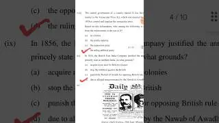 ICSE 10 History Civics Specimen Paper 2024 Answer Key ( MCQ's )