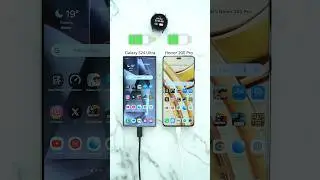 Samsung Galaxy S24 Ultra vs Honor 200 Pro Charging Test 🪫🔋