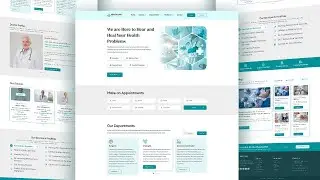 MEDICAL WEBSITE DESIGN IN FIGMA | HOW TO DESIGN CLINIC WEBSITE