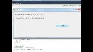 C# Edge 31 -  C# Bubble Sort using ref