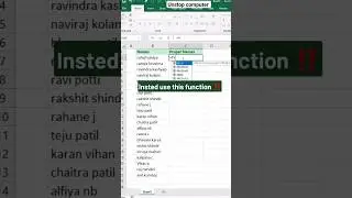 Excel trick to adjust messy data | No one will tell this | #excel #ytshorts #shorts