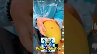 yummy mango 🥭 but I want it 🤣 wait give me that 