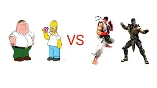 mugen Homer/Peter vs ryu/scorpion
