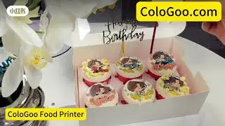 custom your cupcakes by the edible printer for cakes