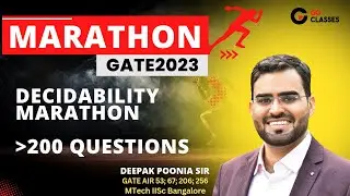 Decidability Marathon Part 2 - ALL Step Based GATE PYQs of Turing Machines | Deepak Poonia