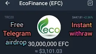 ECO finance free telegram airdrop /how to sell it?
