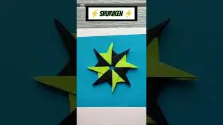 Very easy❗How to make a Paper Ninja Star ✴️ SHURIKEN ✴️
