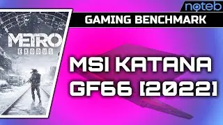 MSI KATANA GF66 (2022) - Metro Exodus Gameplay Test (i5-12500H, RTX 3050)