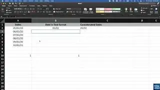 How to concatenate dates in Microsoft Excel using the TEXT Function?