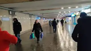 Жд транспорт. Жд вокзал. Жд дорога. Подземный переход к Южному столичному вокзалу  Украины - Конкорс