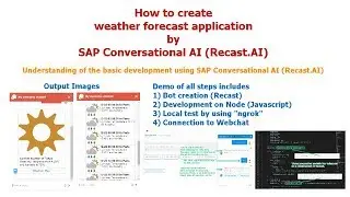 SAP CAI: Basic development with SAP Conversational AI (Recast.AI) & Node.js, JavaScript