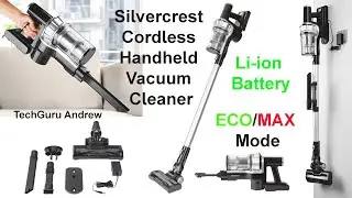 Silvercrest Cordless Handheld Vacuum Cleaner SHAZ 22.2 E6 TESTING