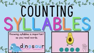 Counting Syllables {Phonemic Awareness}