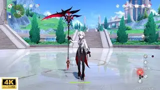 Arlecchino UNIQUE Signature Weapon SCYTHE APPEARANCE  Showcase - Genshin Impact
