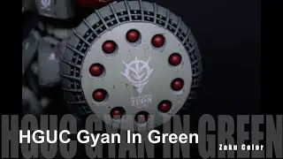 HGUC Gyan Zaku Green⎜Custom paint⎜#Gunpla⎜Finished Build⎜HG 1/144⎜Bandai
