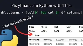 How to Fix yfinance in Python Not Working