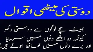 dosti ki meti aqwal a friend in need is a friend indeed