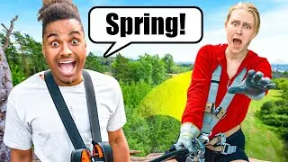 Sie hat Höhenangst 😰 Hochseilgarten EXTREM (ft. Theresa, Lucy, Alex) | Rick Azas